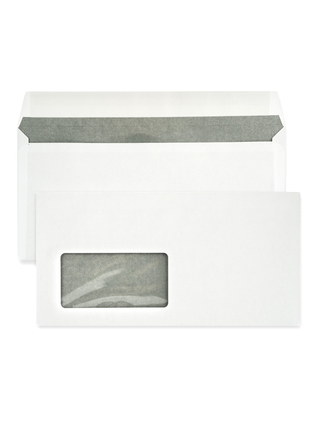 Versandtaschen Weiß mit Fenster links DIN lang (110 x 220 mm) 90 g/m² haftklebend - 1000 Stück Versandtaschen Weiß mit Fenster links DIN lang (110 x 220 mm) 90 g/m² haftklebend - 1000 Stück