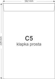 Versandtaschen Weiß DIN C5 (162 x 229 mm) 90 g/m² haftklebend - 500 Stück